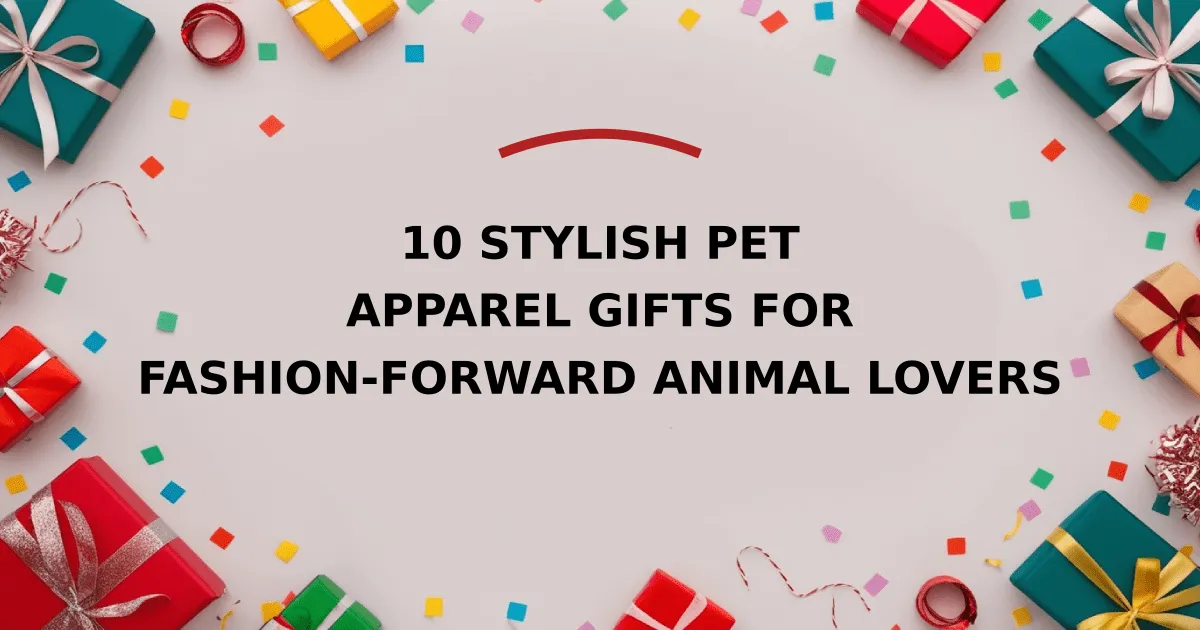 10 Stylish Pet Apparel Gifts for Fashion-Forward Animal Lovers